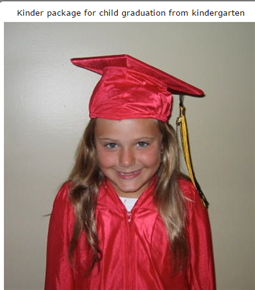 lescapsgown Kindergarten Graduation Gown Cap Tassel Set 2019 